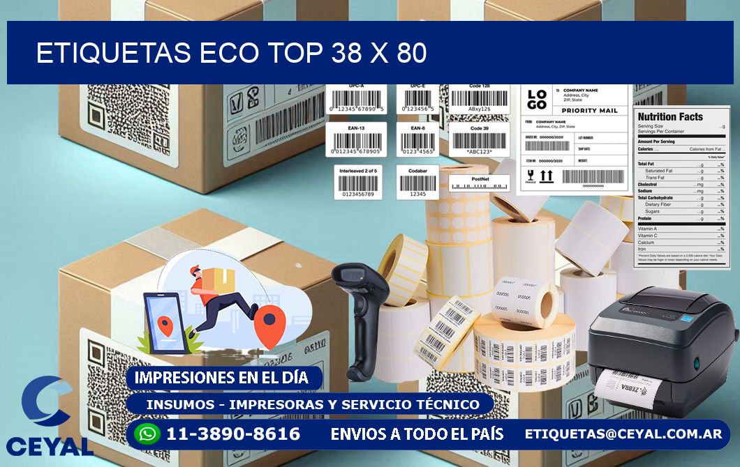 etiquetas eco top 38 x 80