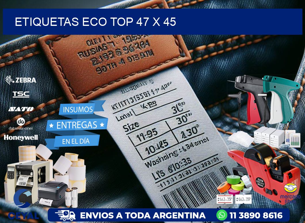 etiquetas eco top 47 x 45