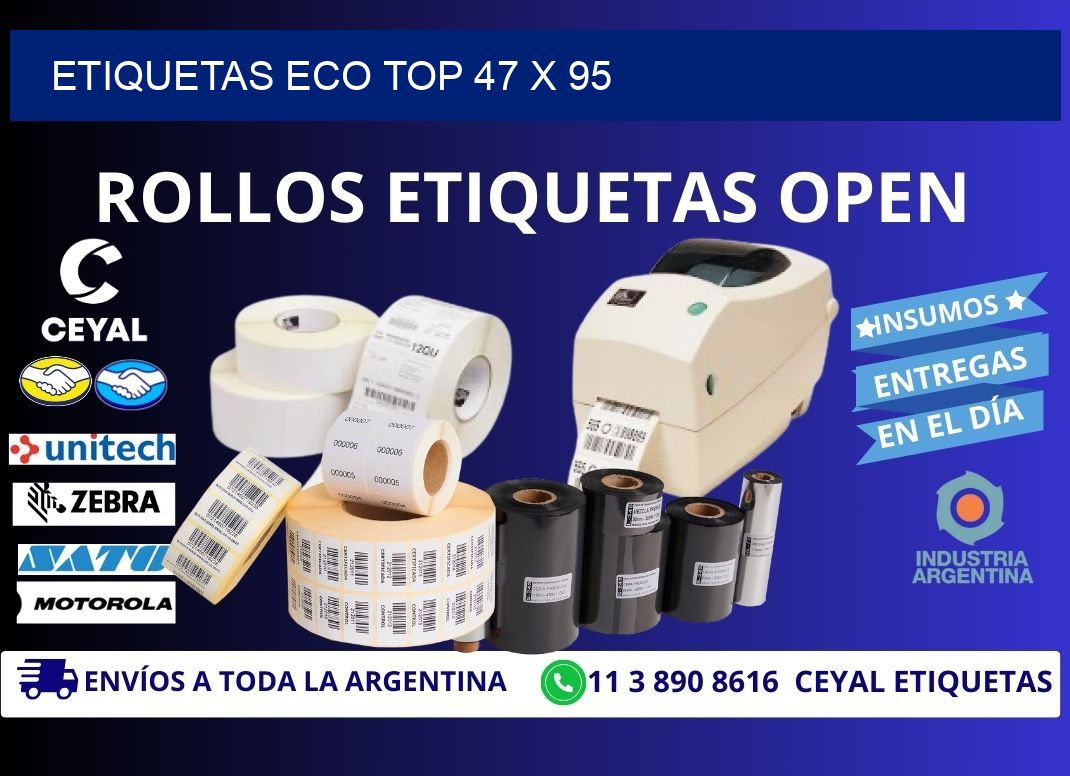 etiquetas eco top 47 x 95