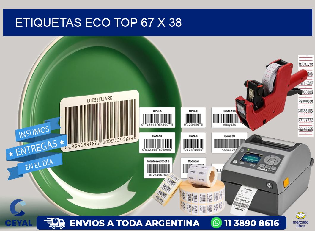 etiquetas eco top 67 x 38
