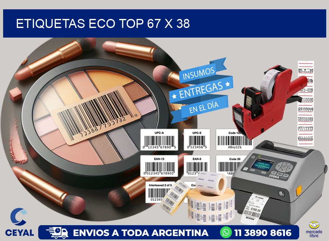 etiquetas eco top 67 x 38
