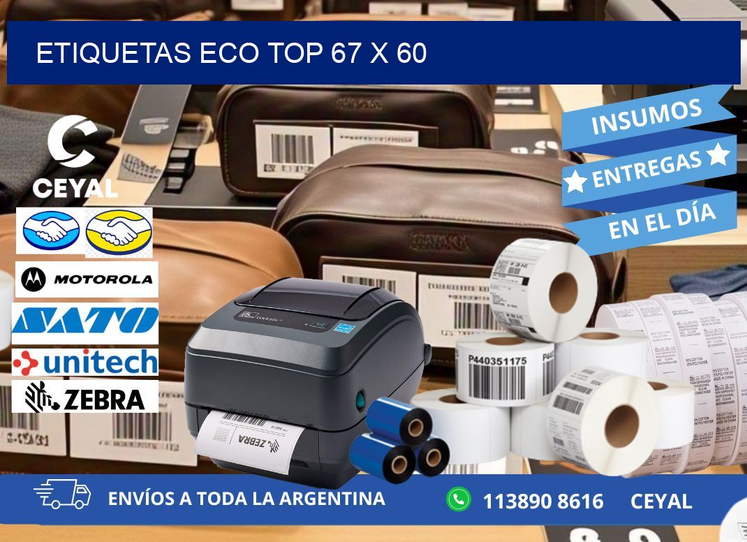 etiquetas eco top 67 x 60