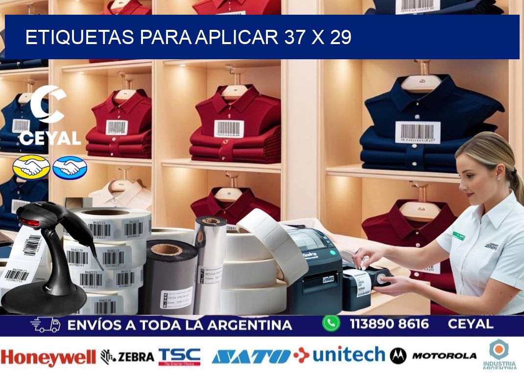 etiquetas para aplicar 37 x 29