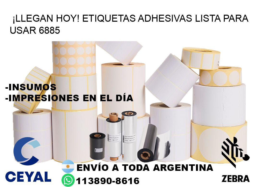 ¡Llegan Hoy! Etiquetas Adhesivas Lista para Usar 6885