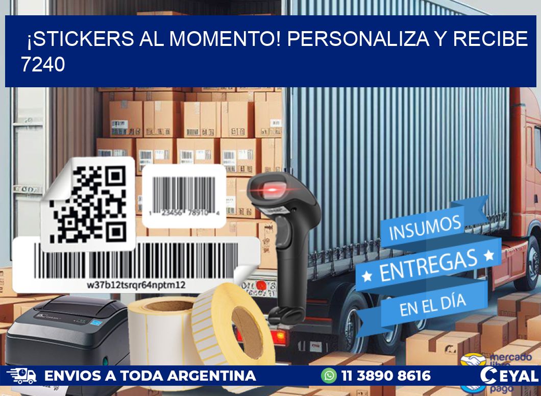 ¡Stickers al Momento! Personaliza y Recibe 7240