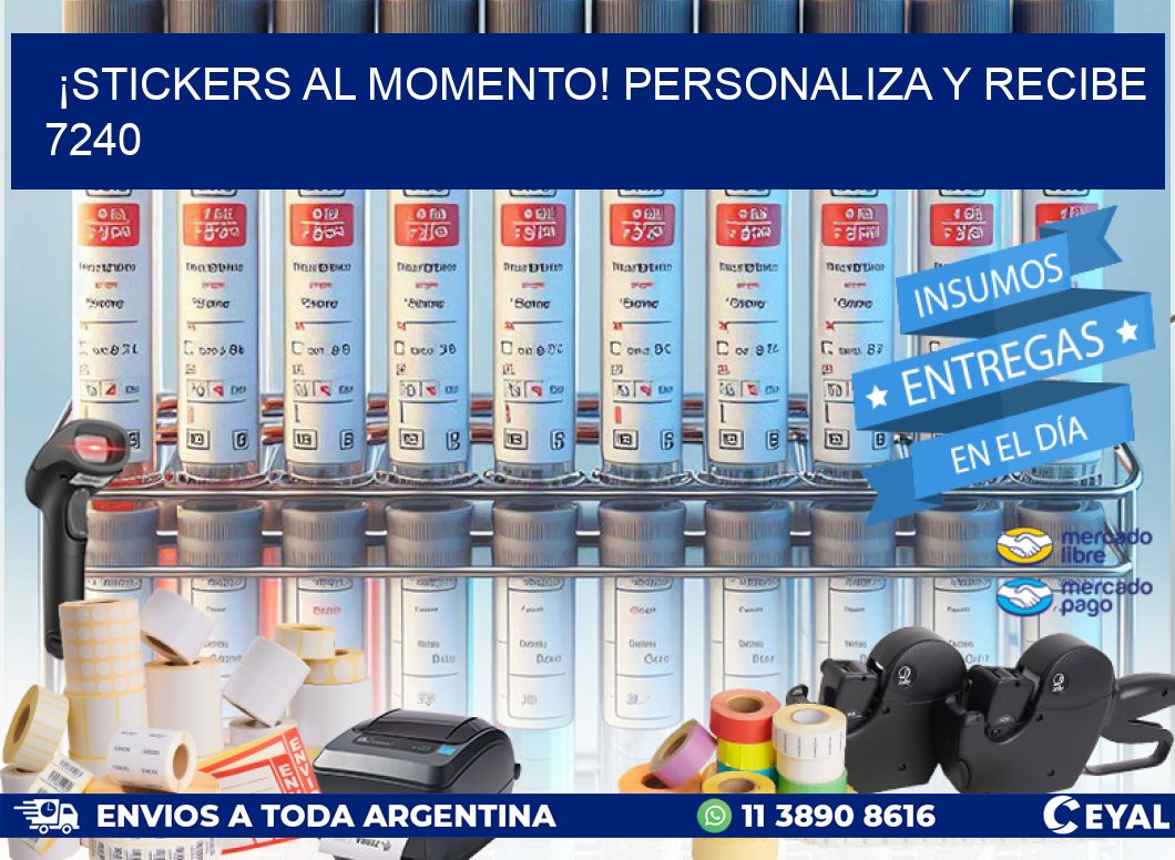 ¡Stickers al Momento! Personaliza y Recibe 7240