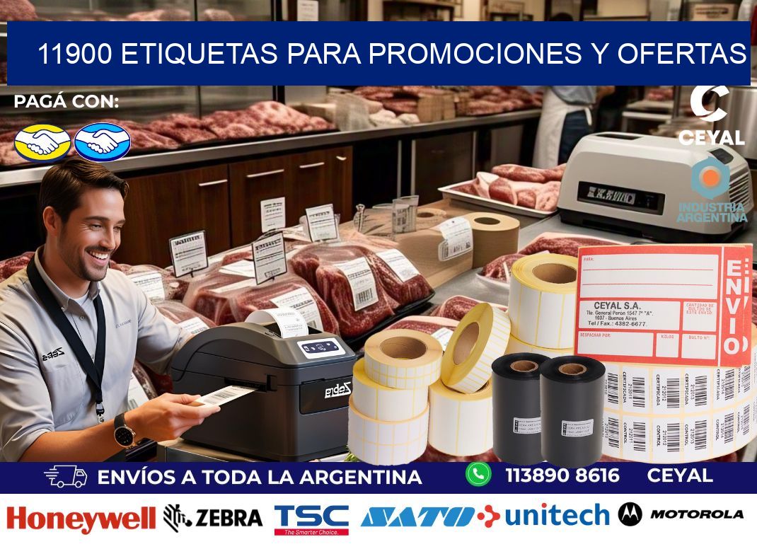 11900 Etiquetas para promociones y ofertas