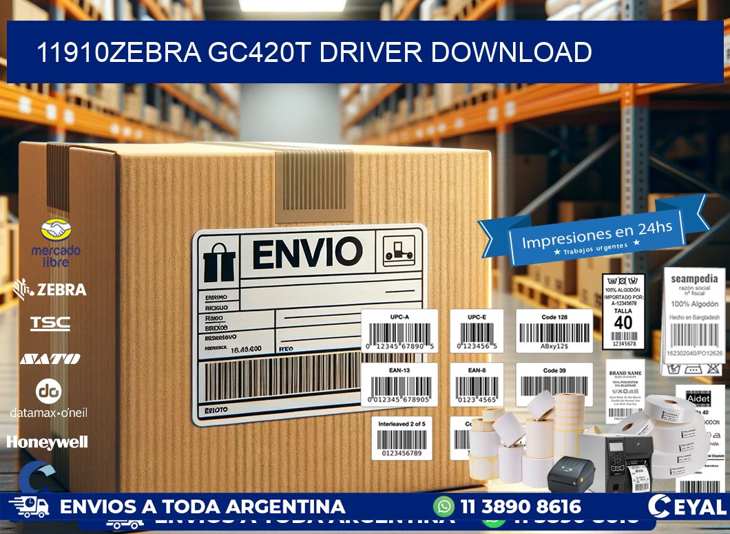 11910Zebra GC420t driver download