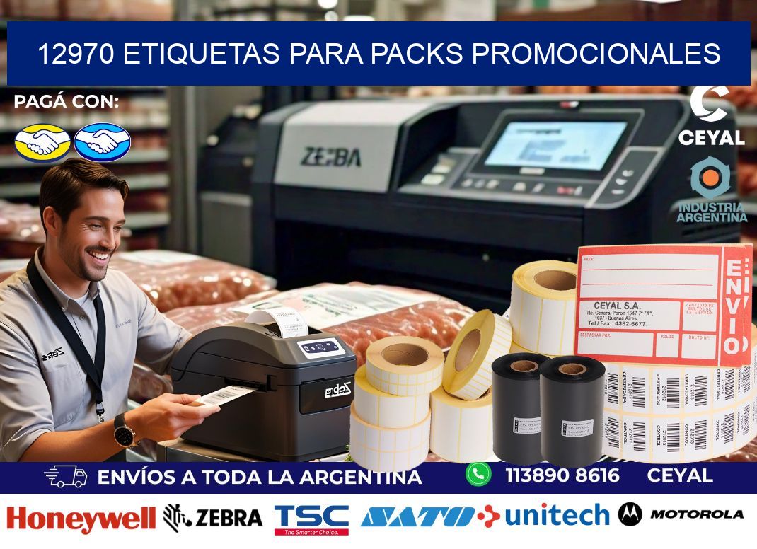 12970 Etiquetas para packs promocionales