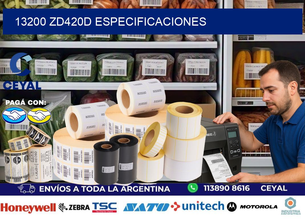 13200 ZD420d especificaciones
