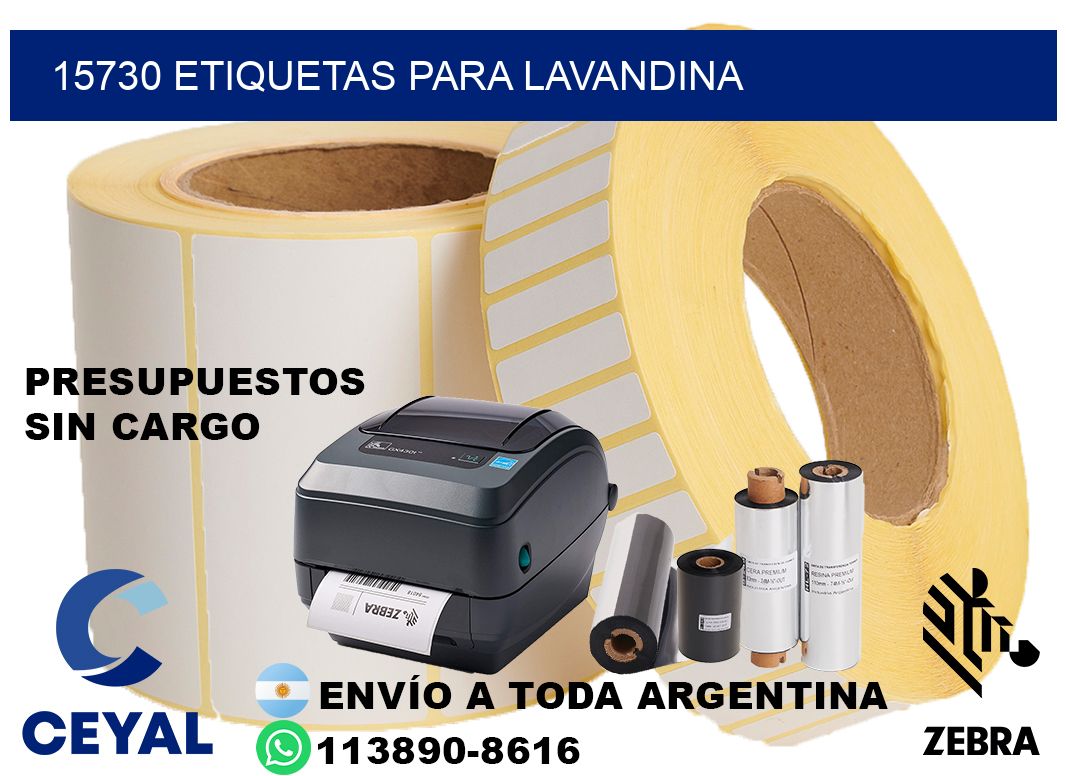 15730 Etiquetas para lavandina