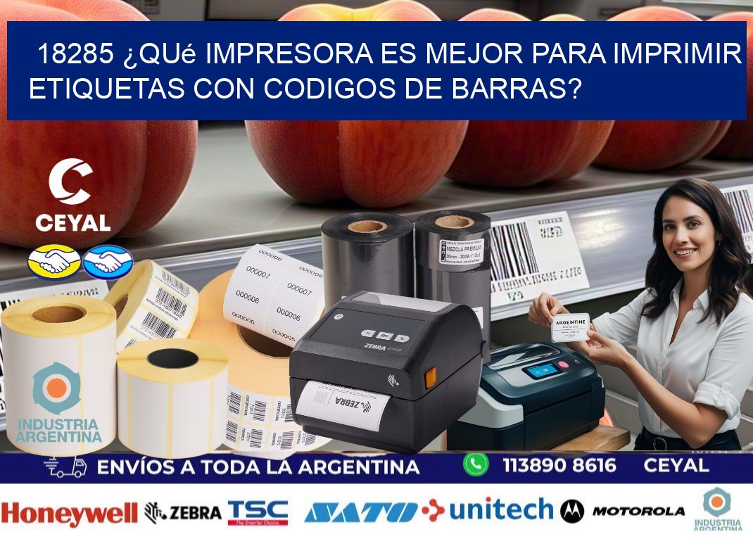 18285 ¿Qué impresora es mejor para imprimir etiquetas con codigos de barras?