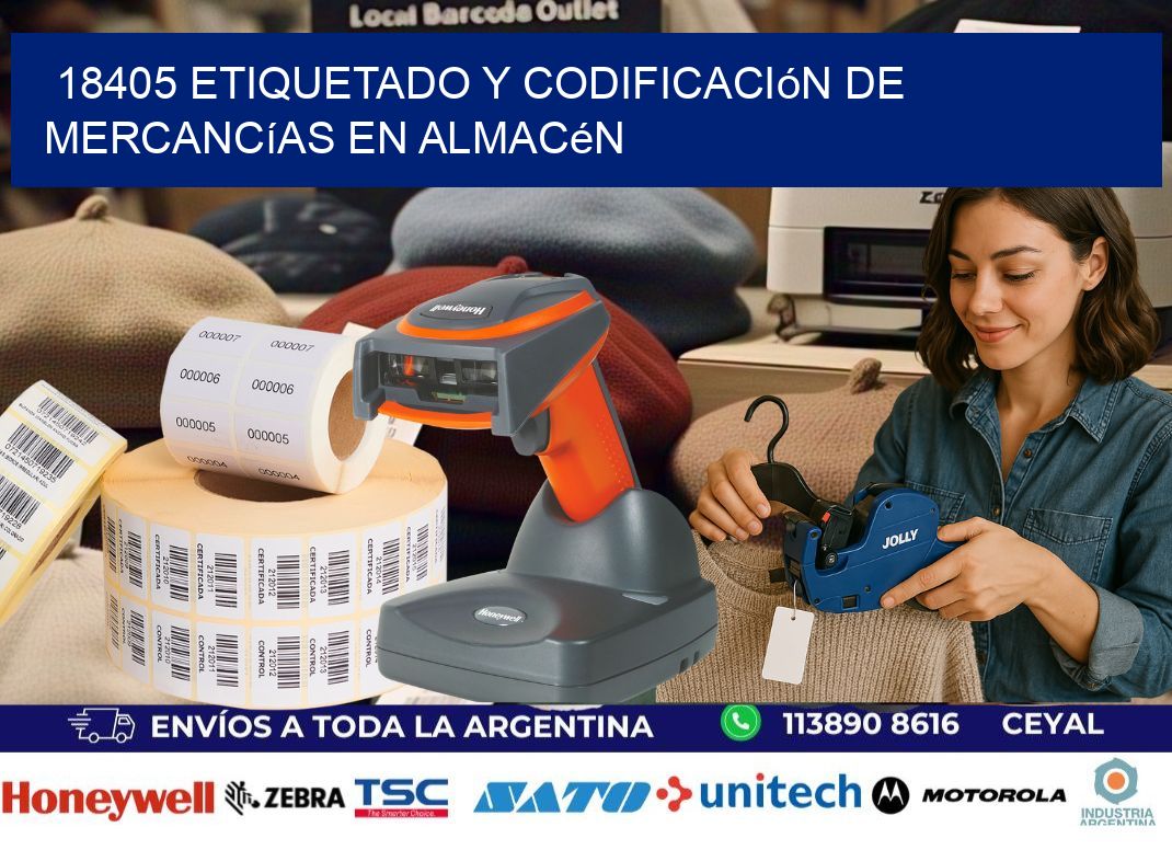 18405 Etiquetado y codificación de mercancías en almacén