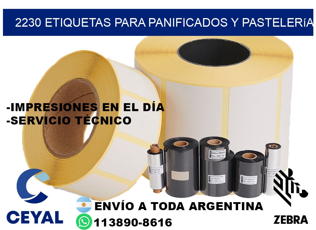 2230 Etiquetas para panificados y pastelería