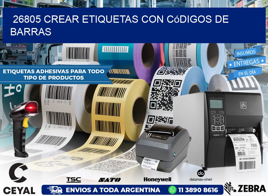 26805 Crear etiquetas con códigos de barras