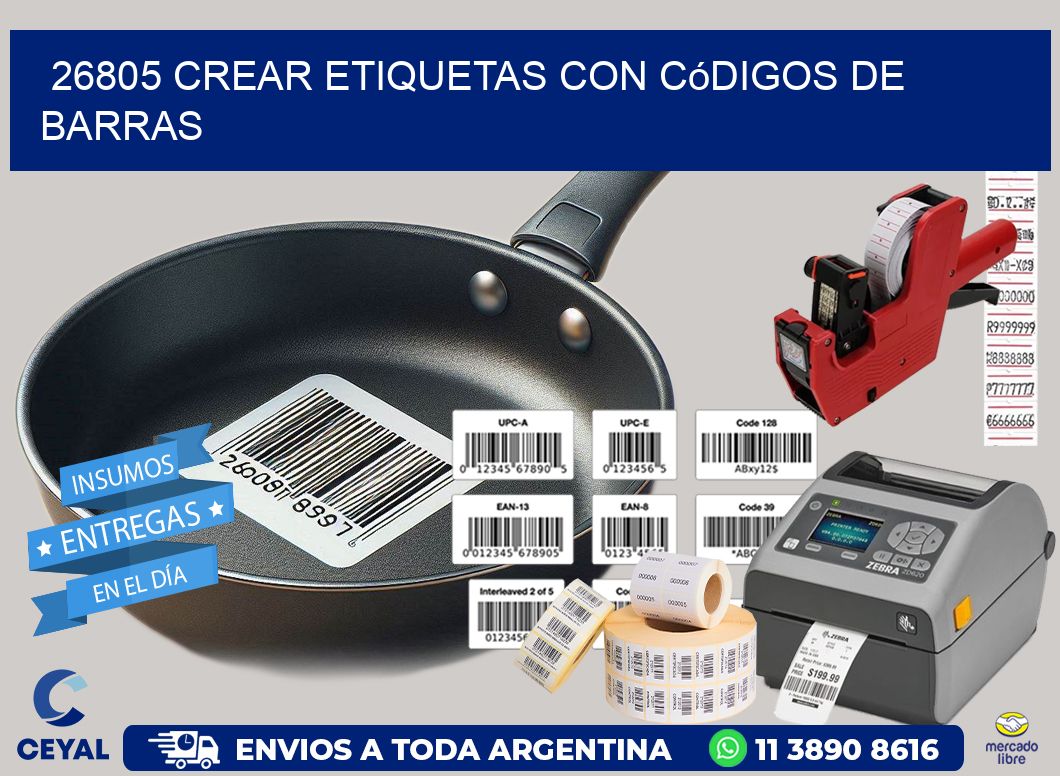26805 Crear etiquetas con códigos de barras