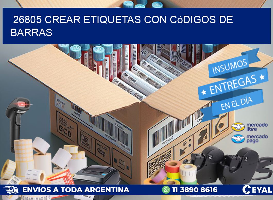 26805 Crear etiquetas con códigos de barras