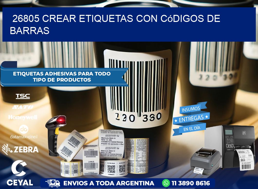 26805 Crear etiquetas con códigos de barras