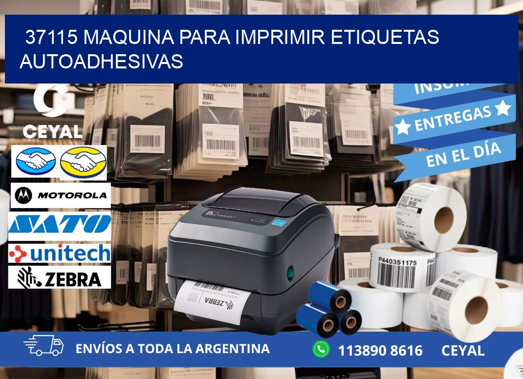 37115 maquina para imprimir etiquetas autoadhesivas