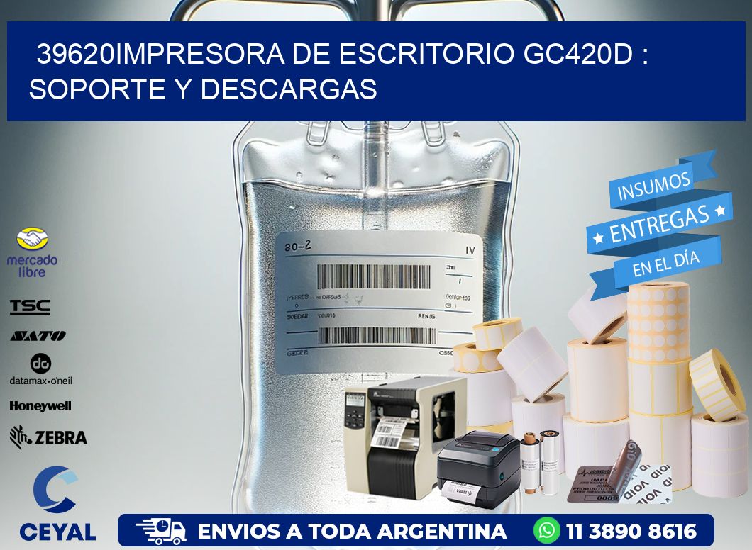 39620impresora de escritorio GC420d : Soporte y descargas