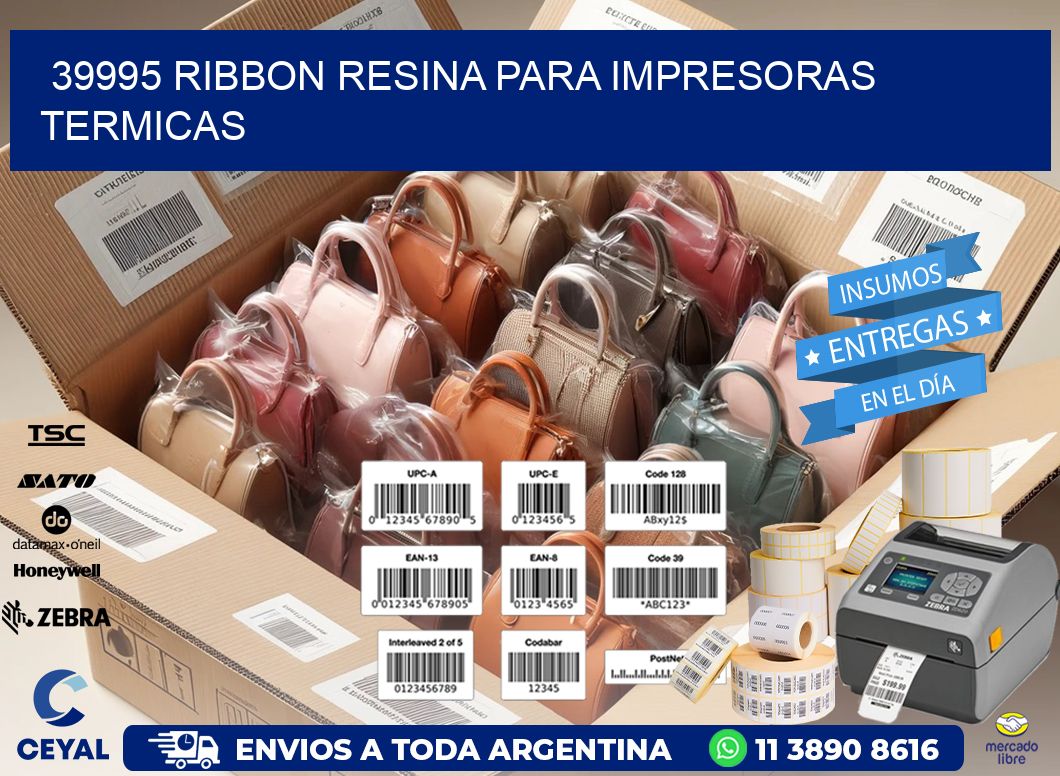 39995 ribbon resina para impresoras termicas