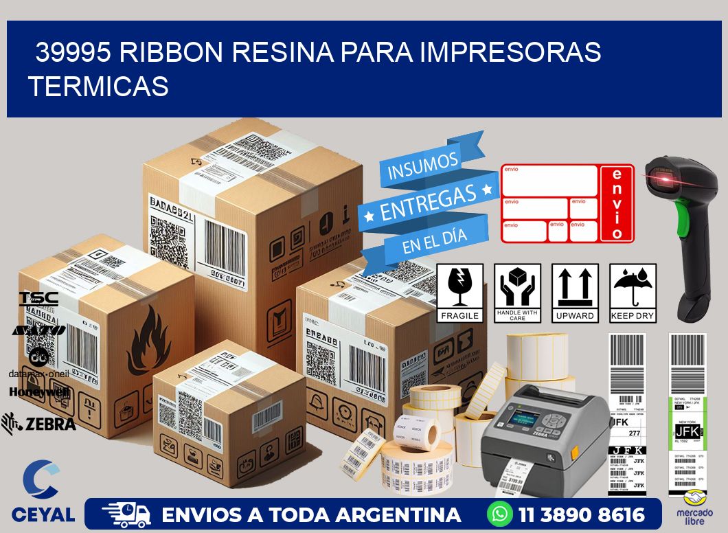39995 ribbon resina para impresoras termicas