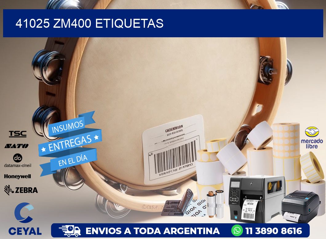 41025 ZM400 etiquetas