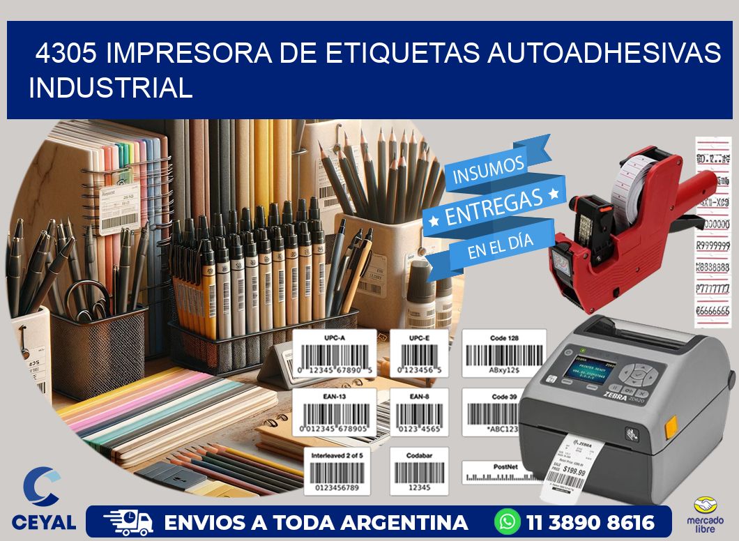 4305 Impresora de etiquetas autoadhesivas industrial
