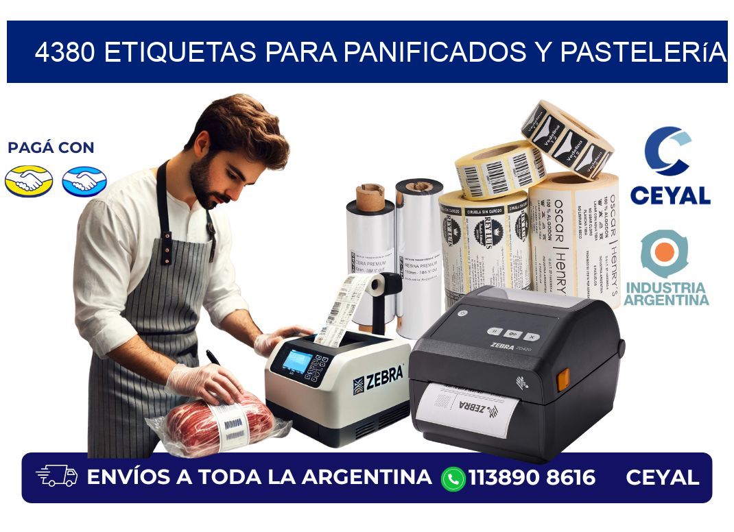 4380 Etiquetas para panificados y pastelería