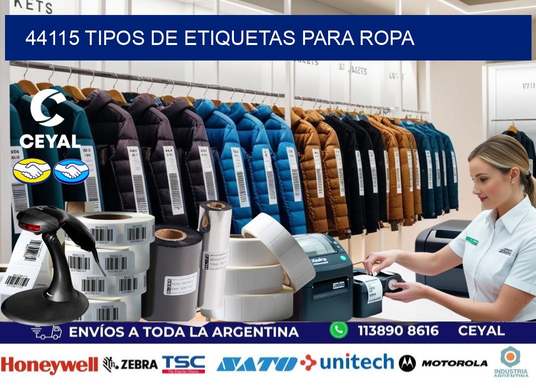 44115 tipos de etiquetas para ropa
