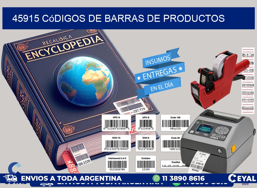 45915 Códigos de barras de productos