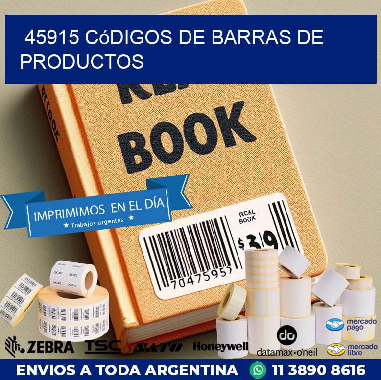 45915 Códigos de barras de productos