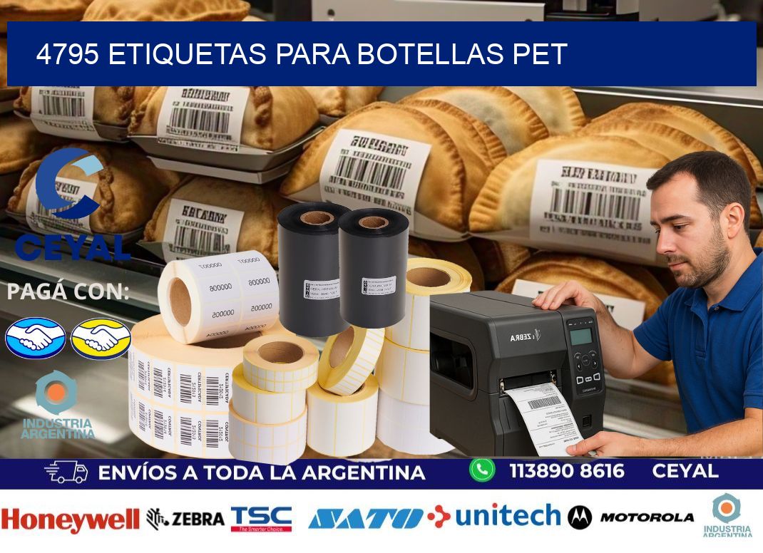 4795 Etiquetas para botellas PET