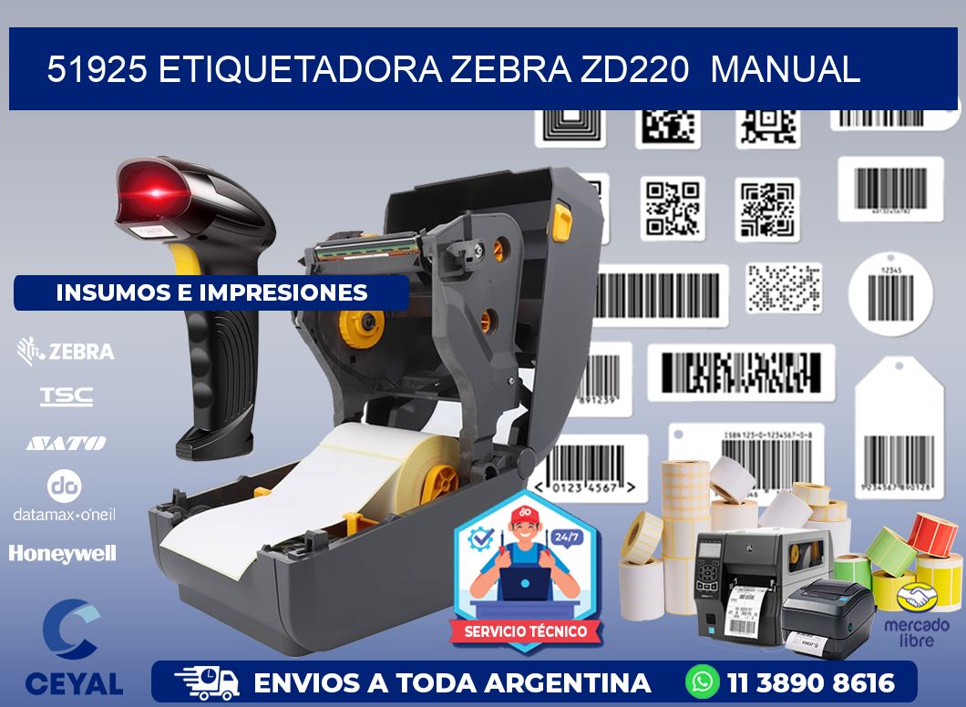 51925 Etiquetadora Zebra ZD220  manual