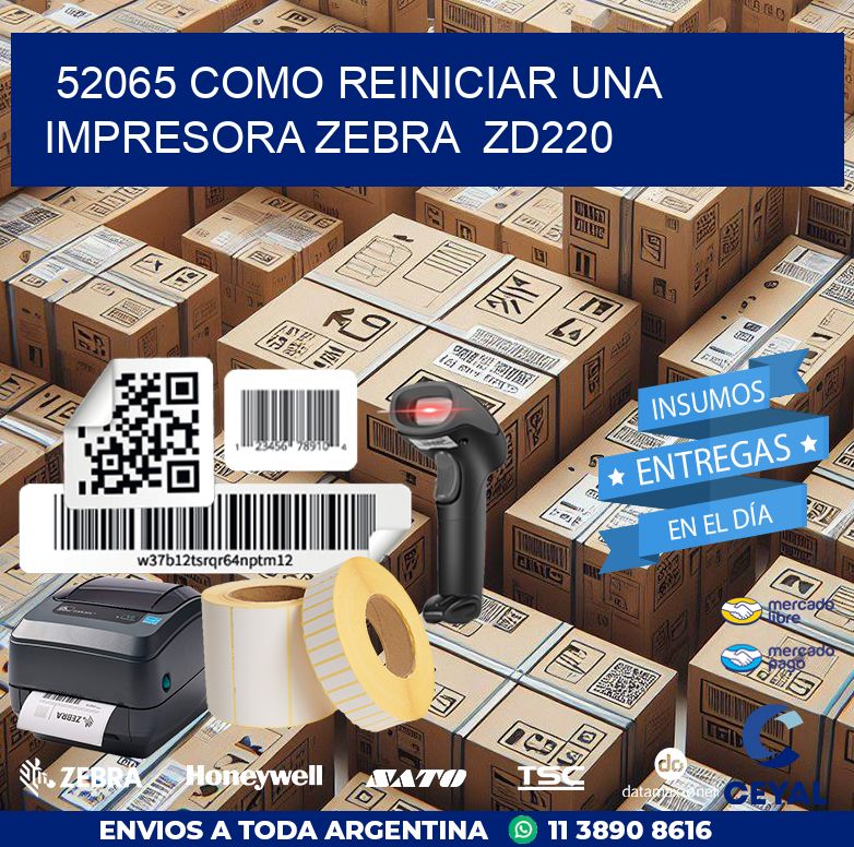 52065 Como reiniciar una impresora Zebra  ZD220