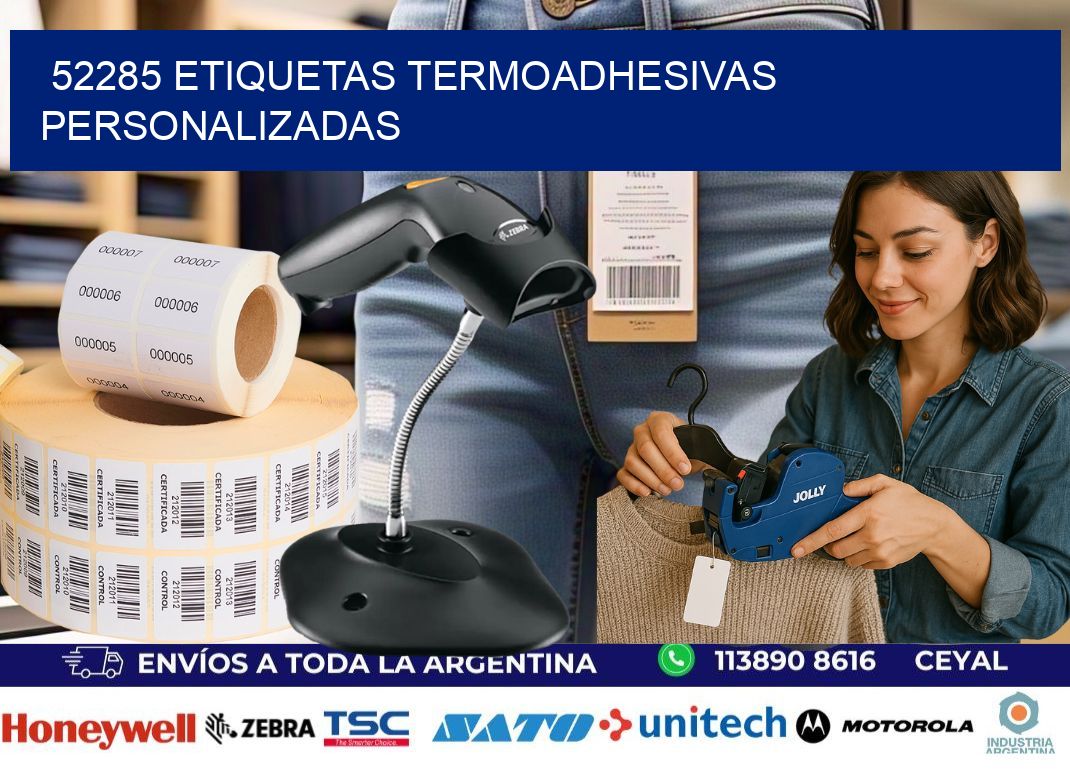 52285 Etiquetas termoadhesivas personalizadas