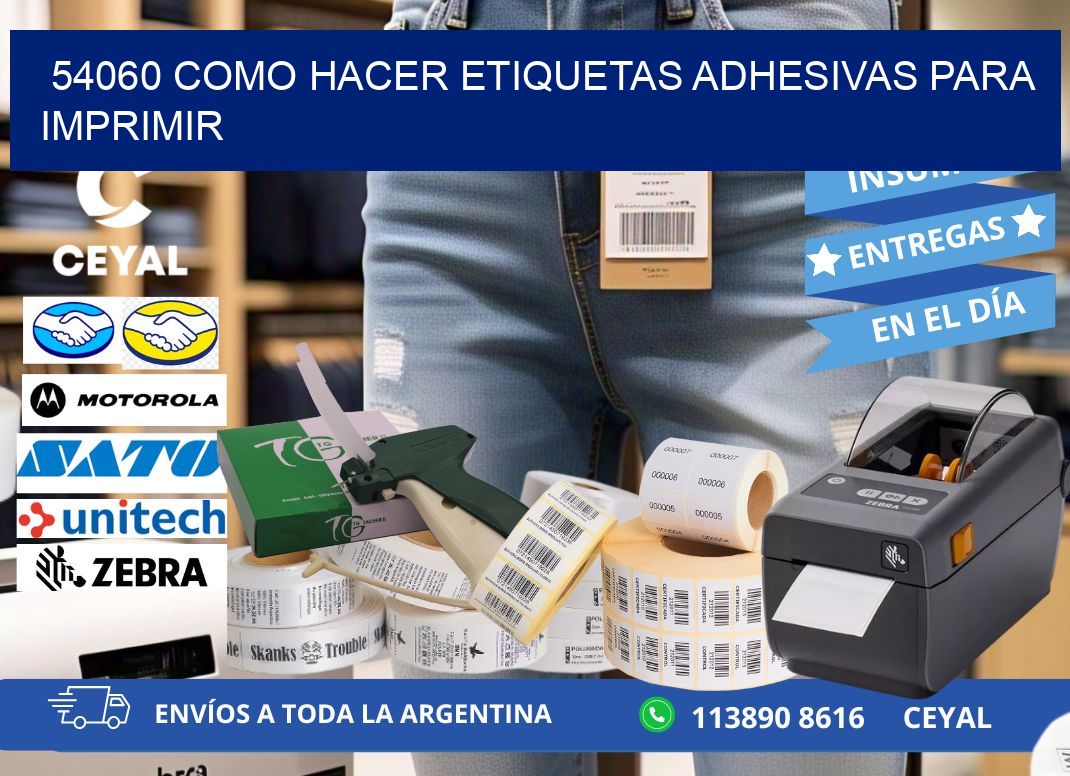 54060 Como hacer etiquetas adhesivas para imprimir