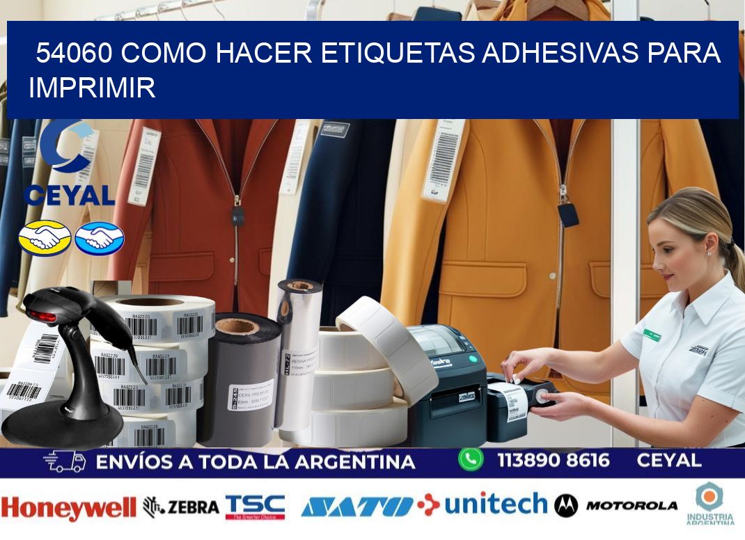 54060 Como hacer etiquetas adhesivas para imprimir