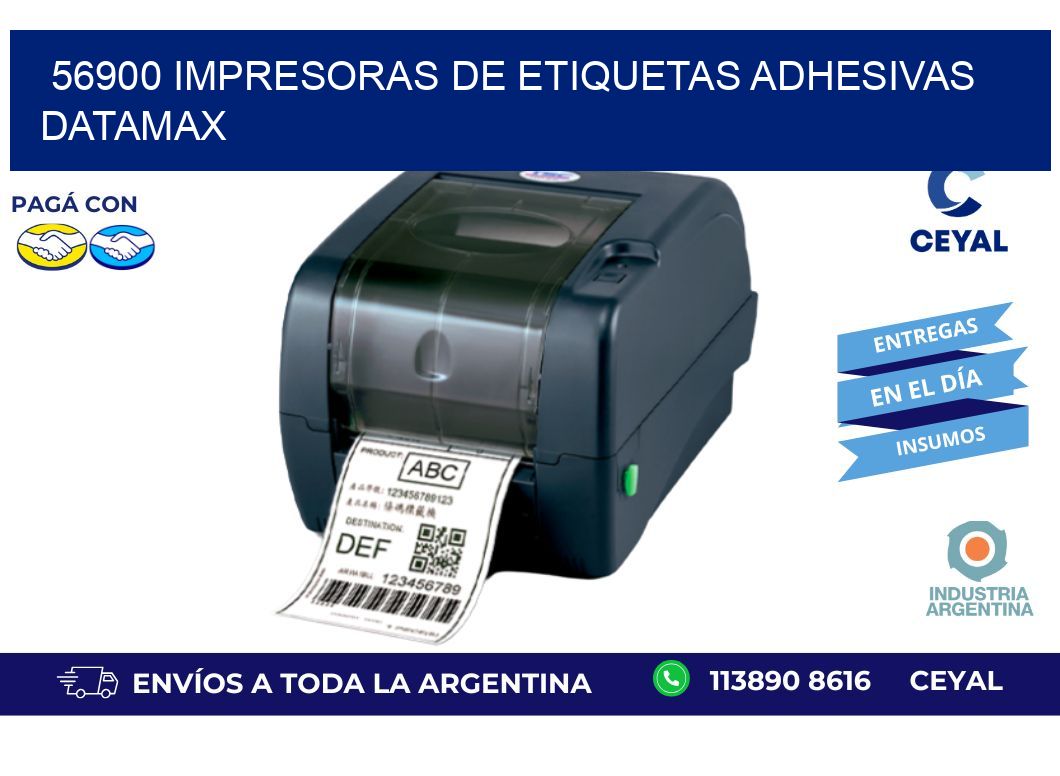 56900 impresoras de etiquetas adhesivas datamax