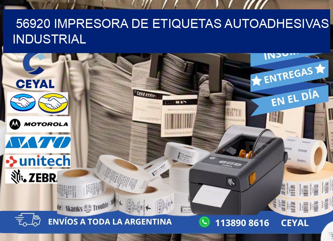 56920 Impresora de etiquetas autoadhesivas industrial