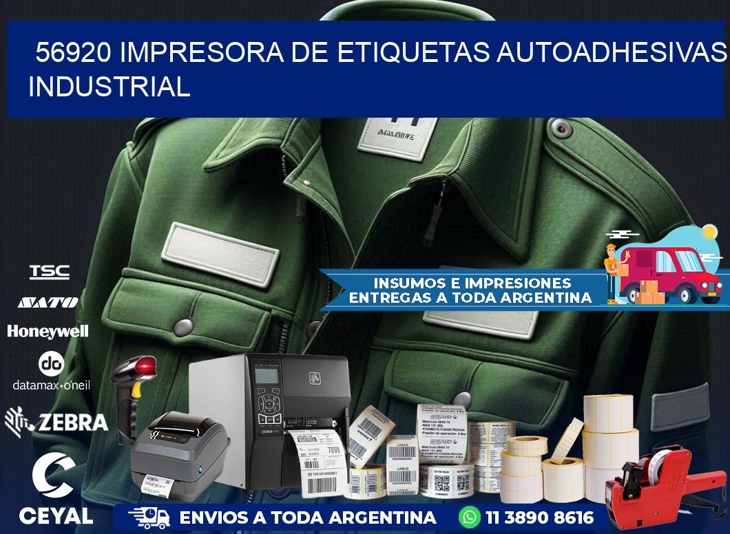 56920 Impresora de etiquetas autoadhesivas industrial