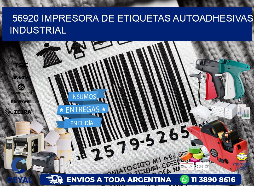 56920 Impresora de etiquetas autoadhesivas industrial