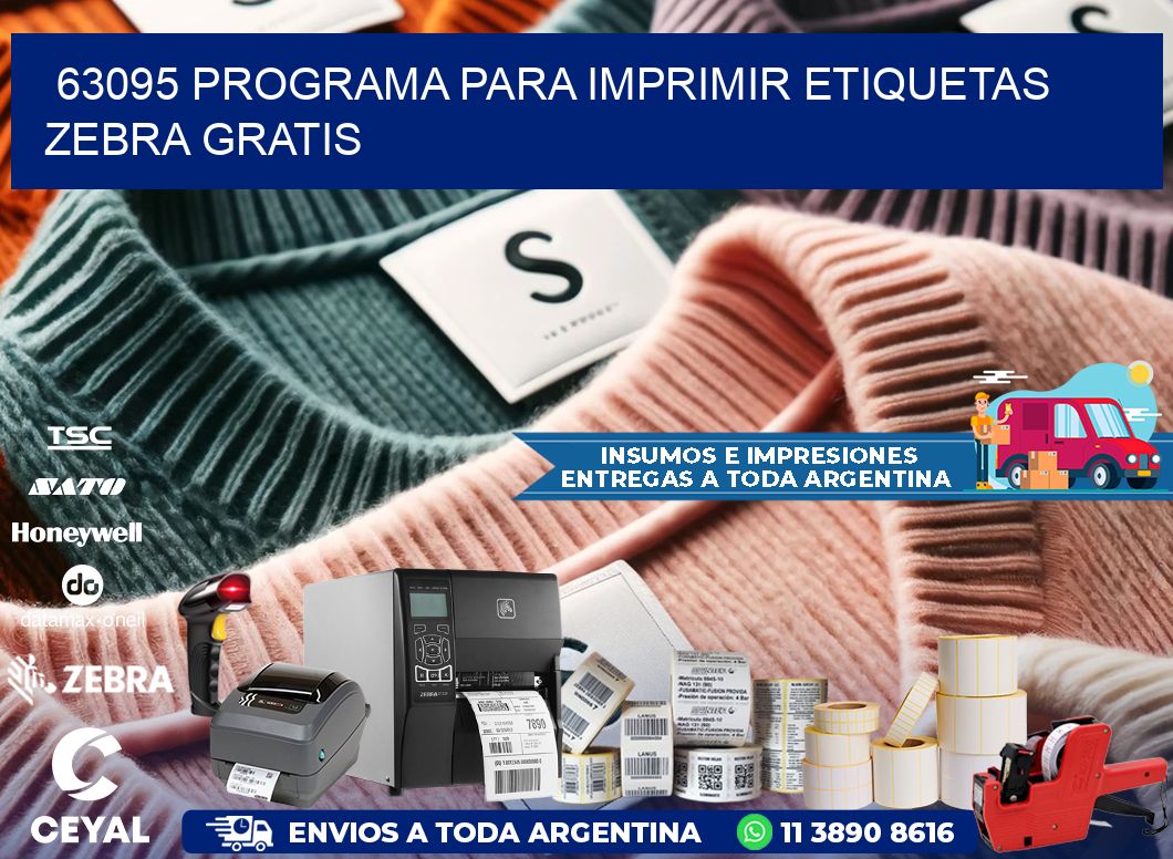 63095 Programa para imprimir etiquetas Zebra gratis