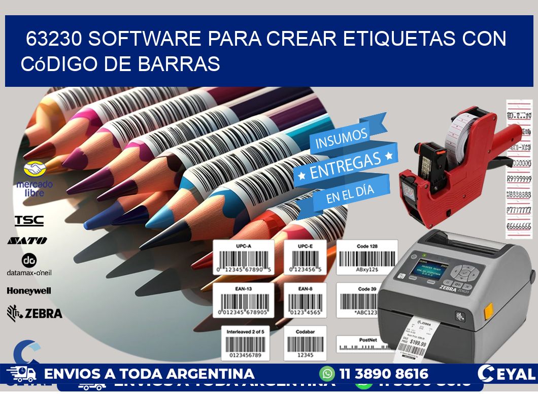 63230 Software para crear etiquetas con código de barras