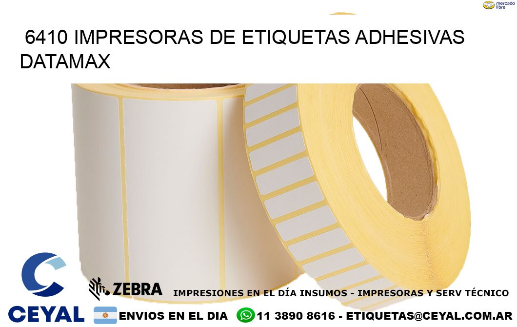 6410 impresoras de etiquetas adhesivas datamax