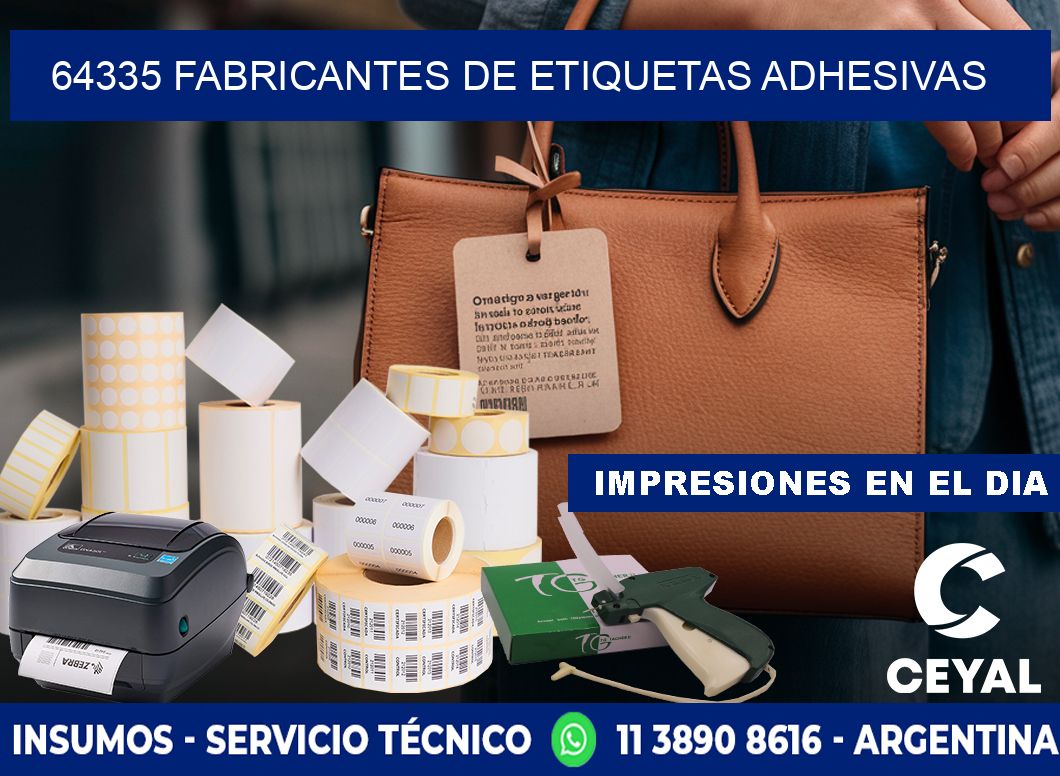 64335 Fabricantes de etiquetas adhesivas
