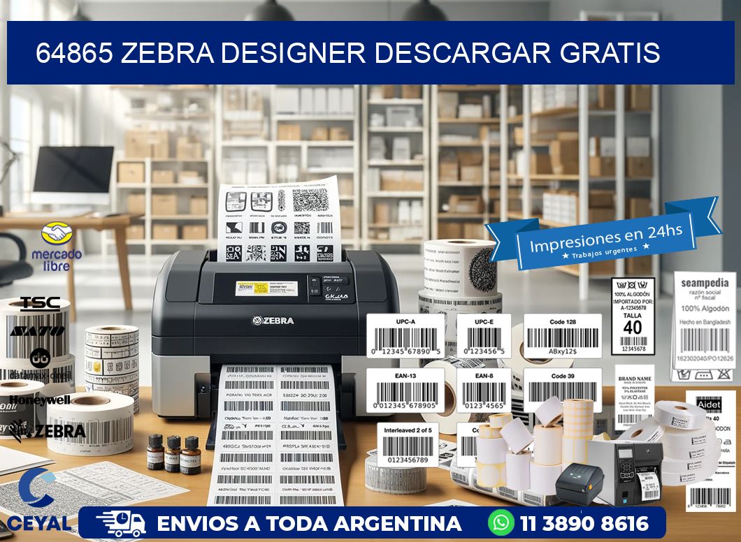 64865 Zebra Designer Descargar gratis