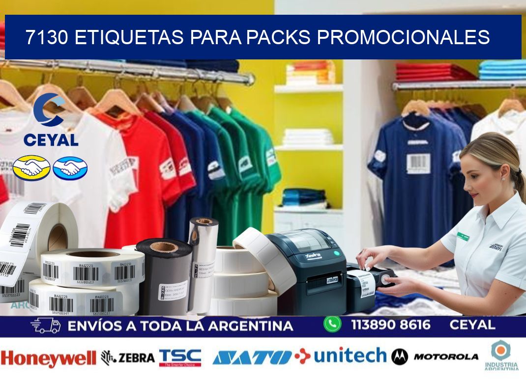 7130 Etiquetas para packs promocionales