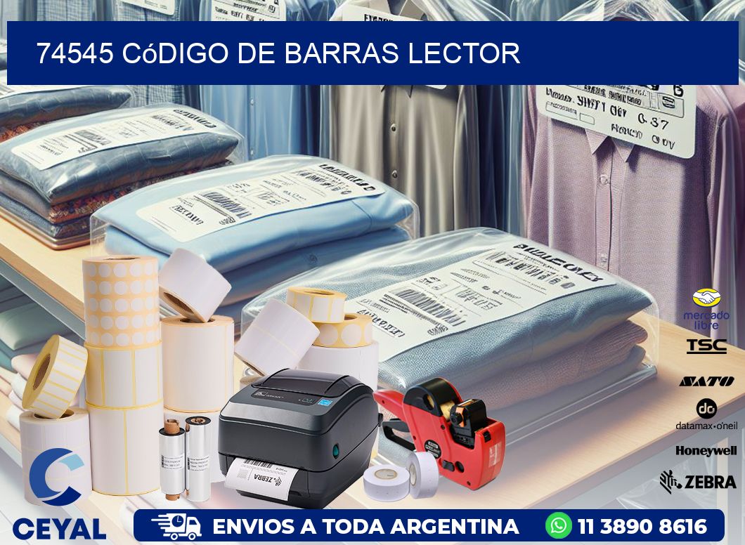 74545 Código de barras lector