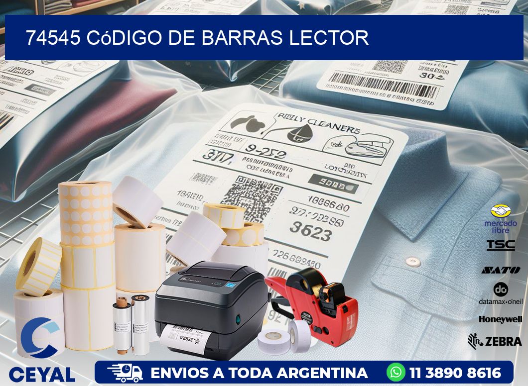 74545 Código de barras lector